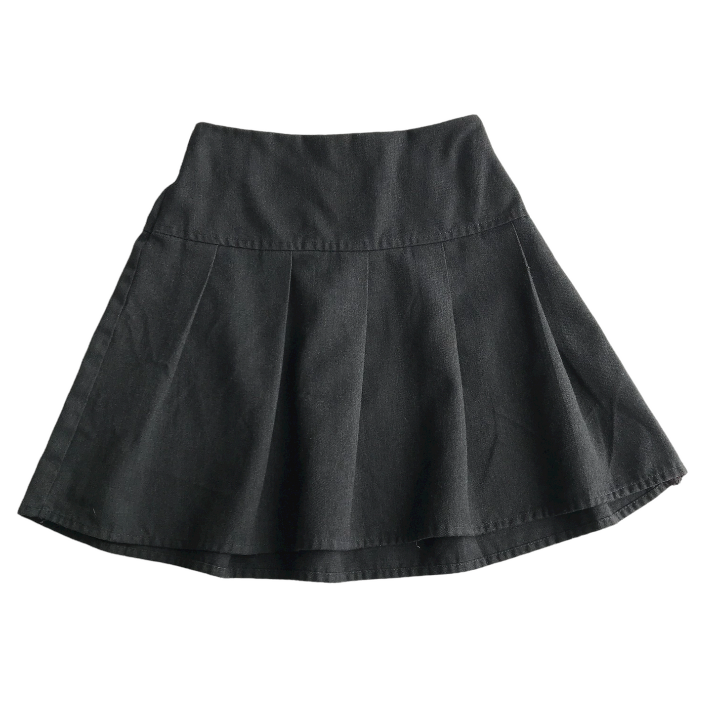 Grey School Pleated Skirt