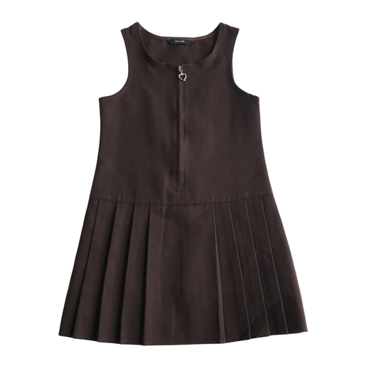 Brown A-line School Pinafore