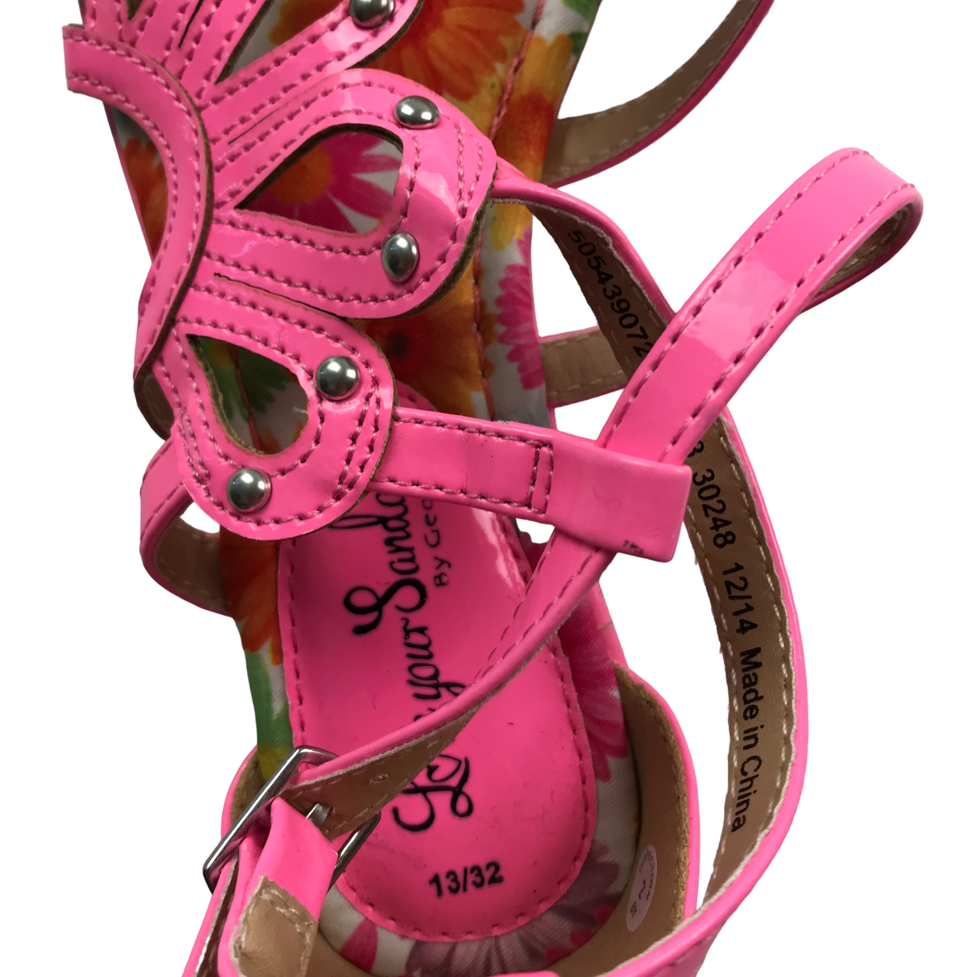 Pink sandals size 12 2025