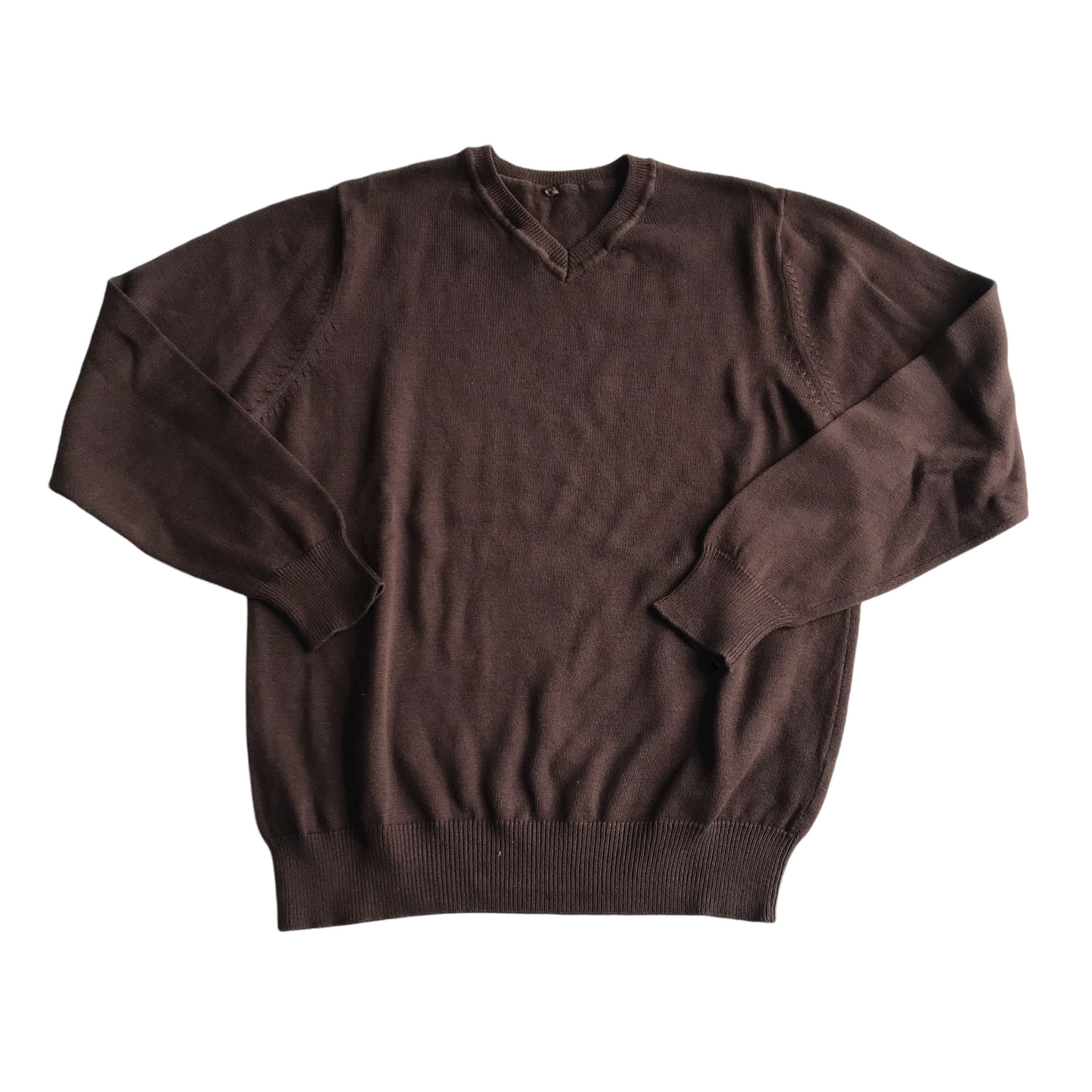 Brown School V-neck Jumper