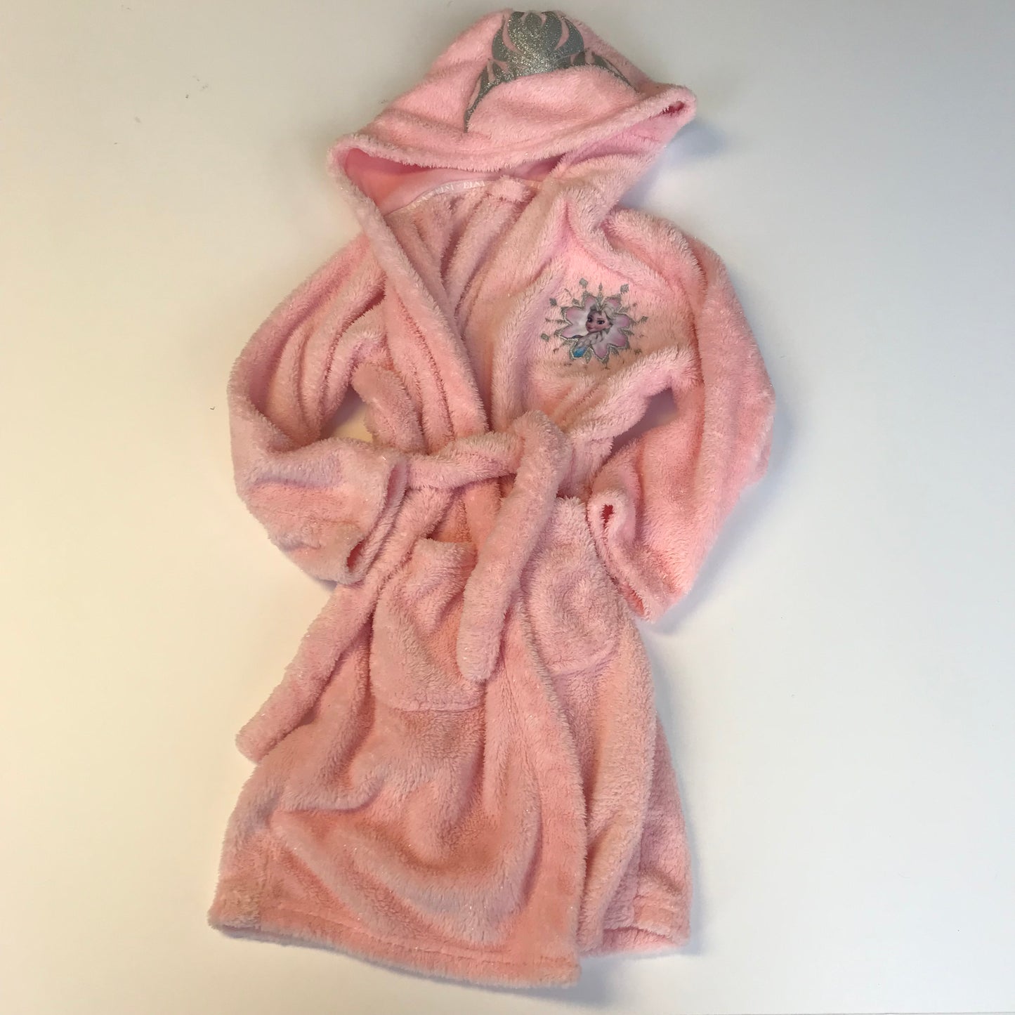 Pink Elsa Frozen Dressing Gown Age 6