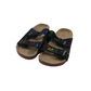 Tu Multicolour and Black Plash Pattern Sliders Shoe Size 1-2