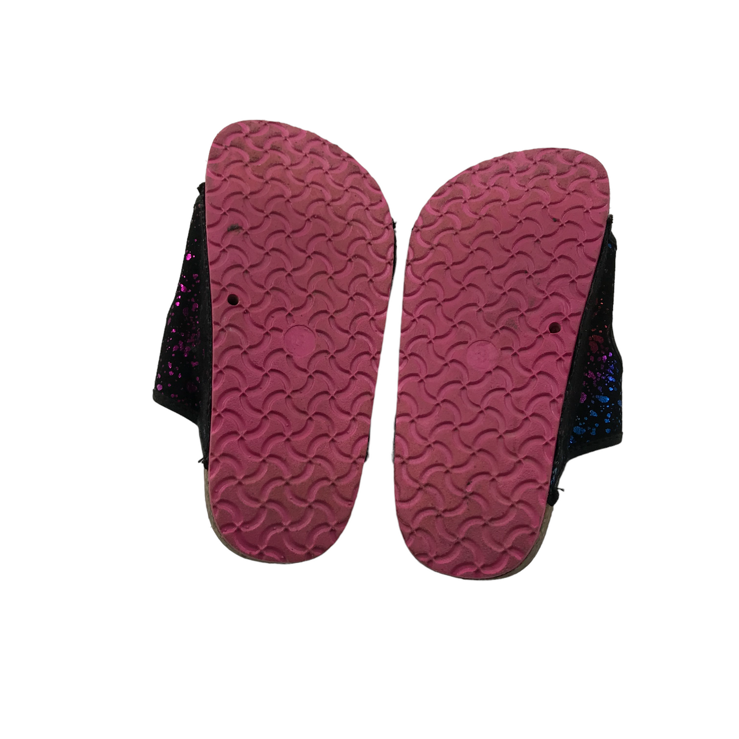 Tu Multicolour and Black Plash Pattern Sliders Shoe Size 1-2