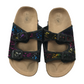 Tu Multicolour and Black Plash Pattern Sliders Shoe Size 1-2