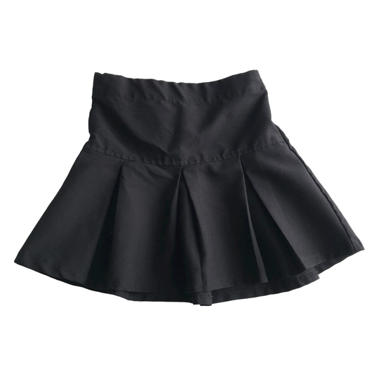 Black School Pleated Skirt