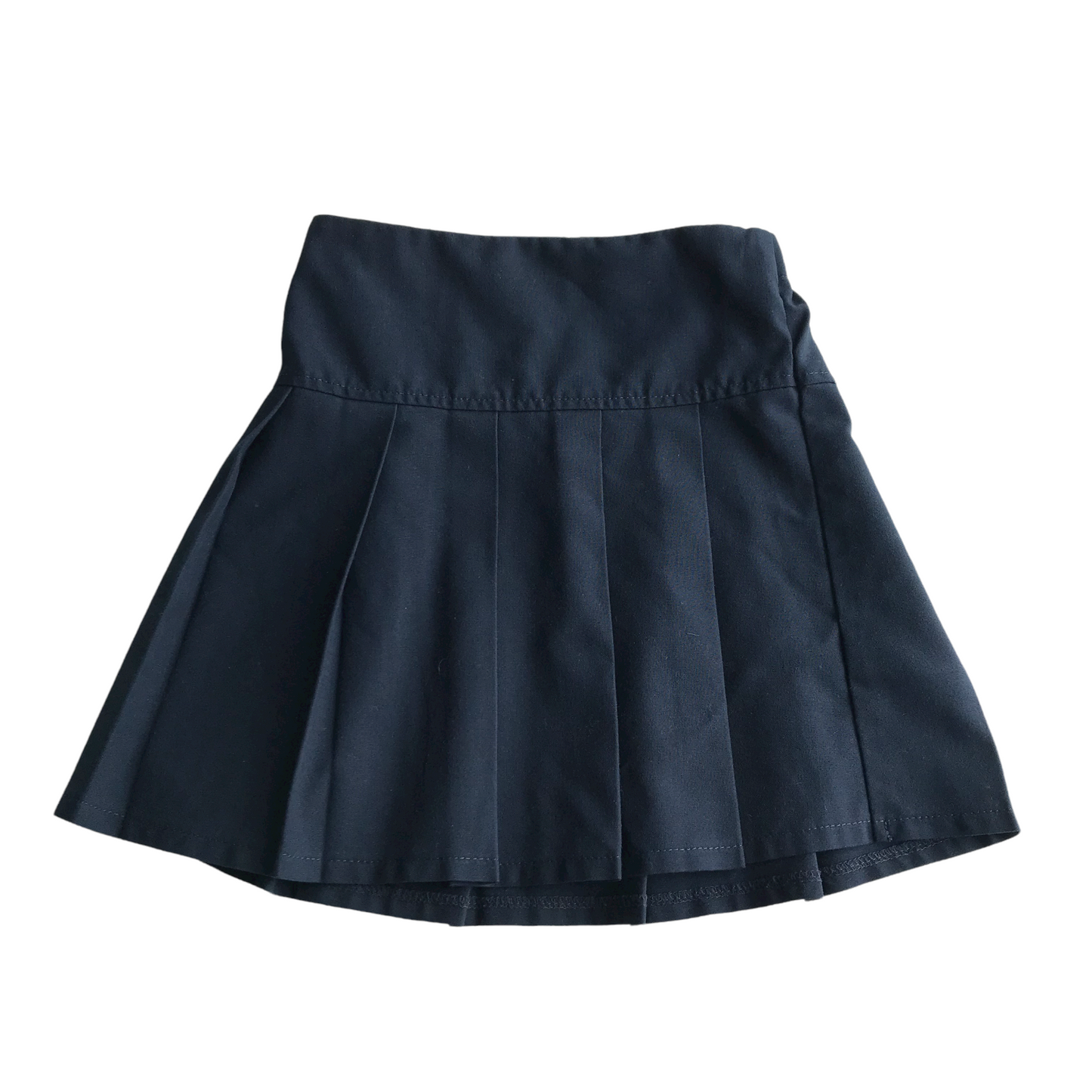 Navy Blue School Pleated Skirt