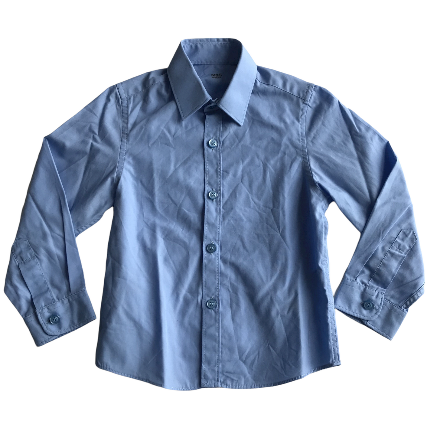 Light Blue Long Sleeve School Shirt