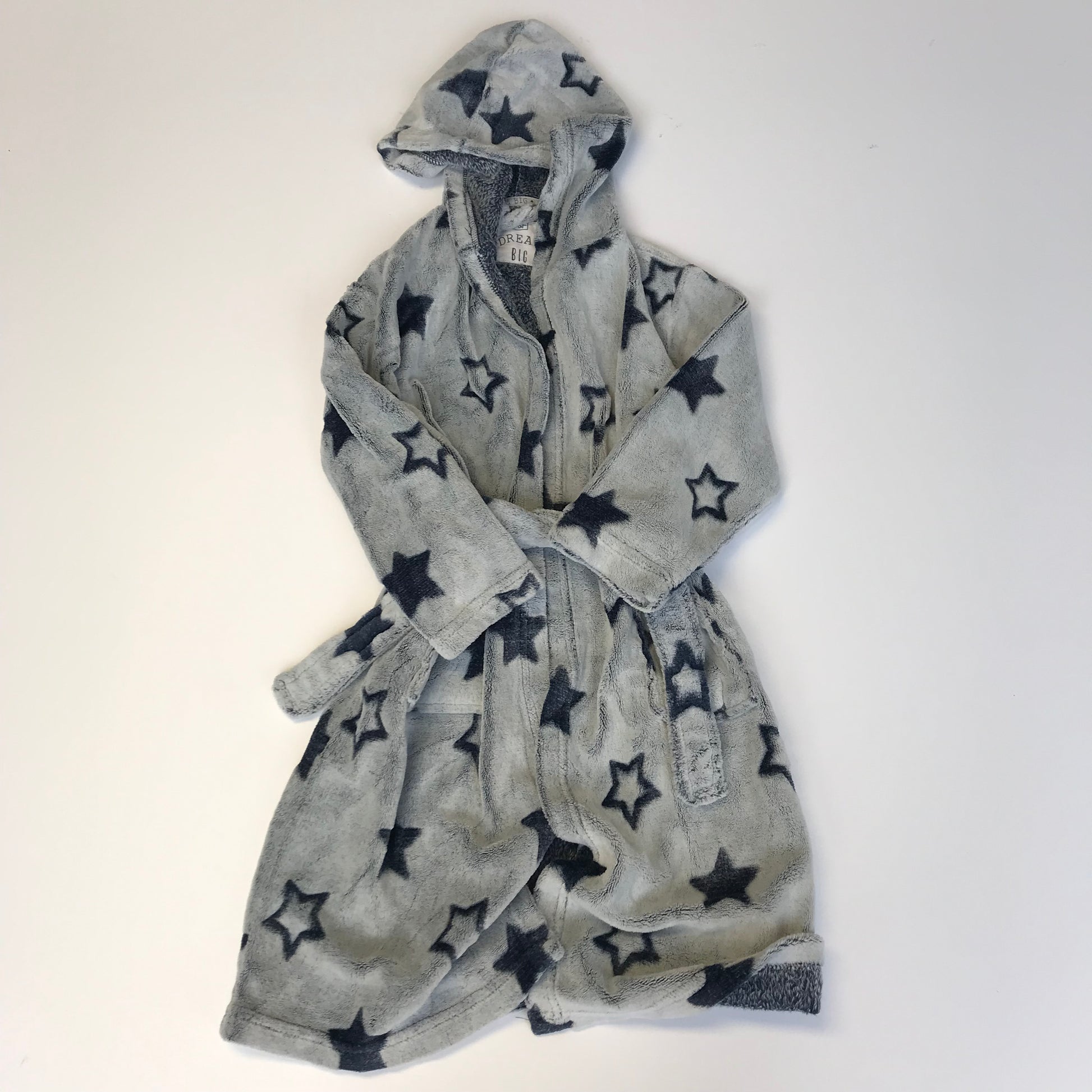 grey star dressing gown LTS Tall Light Grey Star Embossed Dressing Gown