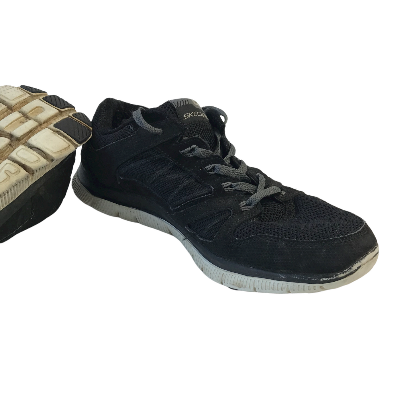 Skechers Lightweight Black Trainers Shoe Size 7