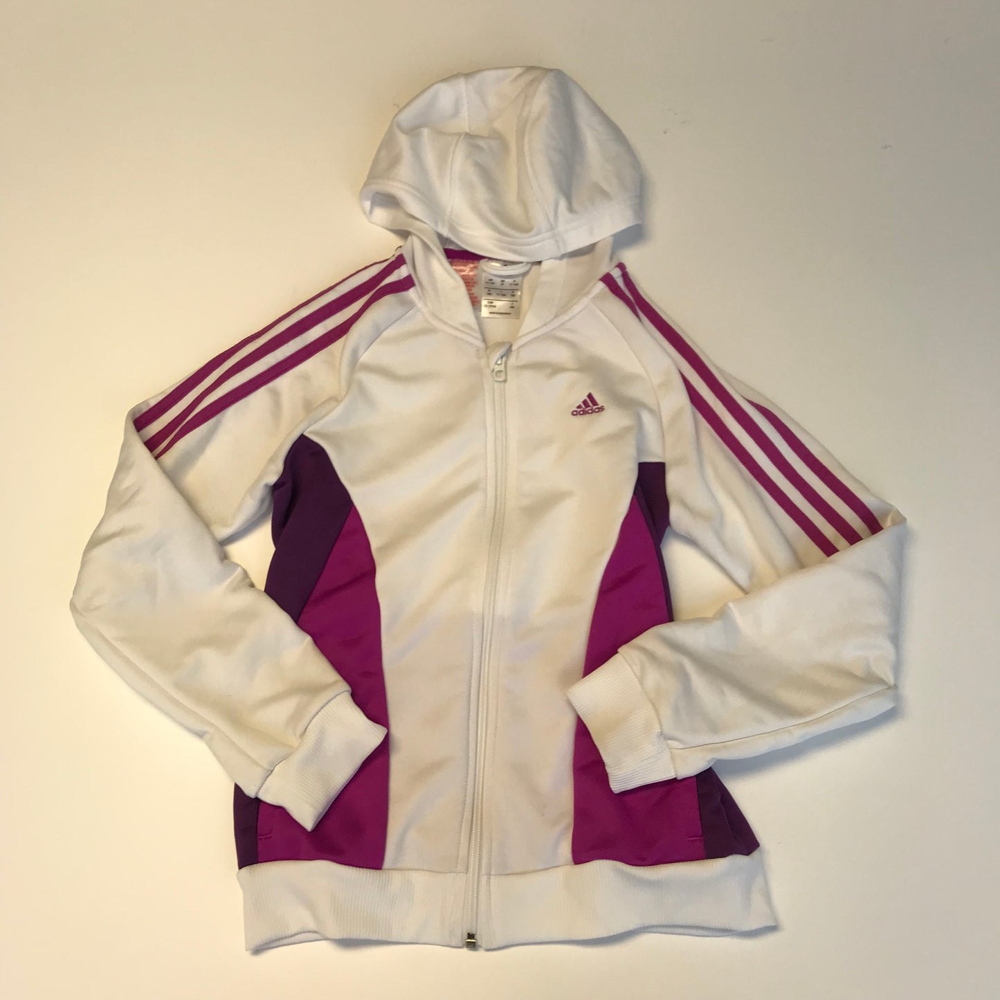 White Adidas Hoodie Age 11