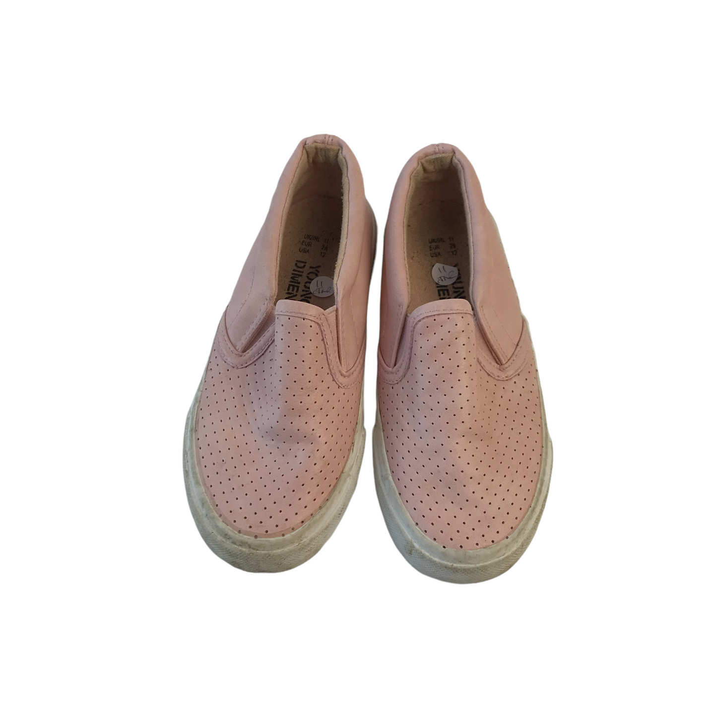 Young Dimension Light Pink Plimsolls Shoe Size 11 (jr)