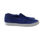 Clarks Royal Blue Suede-like Plimsolls Trainers Shoe Size 5D