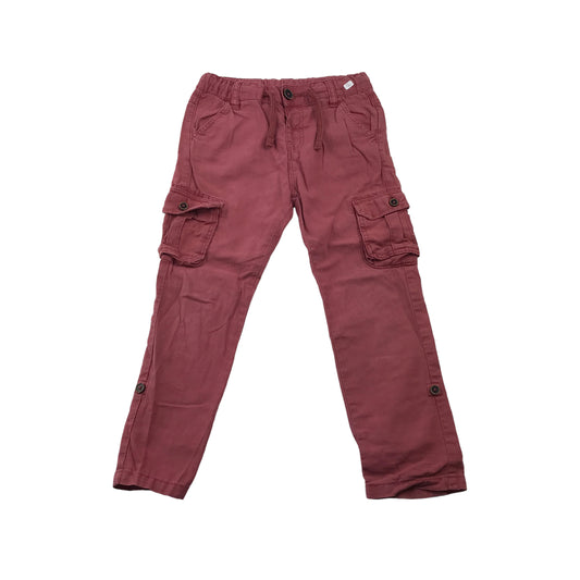 M&S Burgundy Hue Cargo Trousers