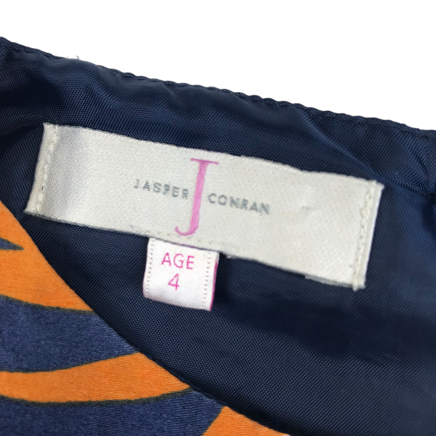 Jasper Conran Navy and Orange Dress Age 4