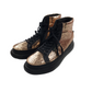ACBC Golden Sparkly Modular High Tops Trainers Shoe Size 3