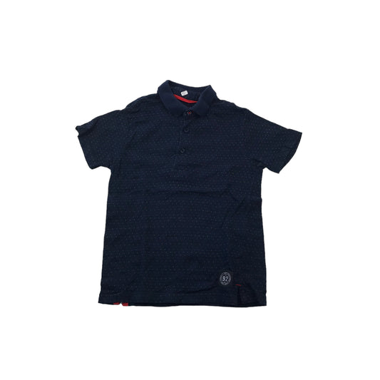 Primark Navy Dotted Polo Shirt Age 5