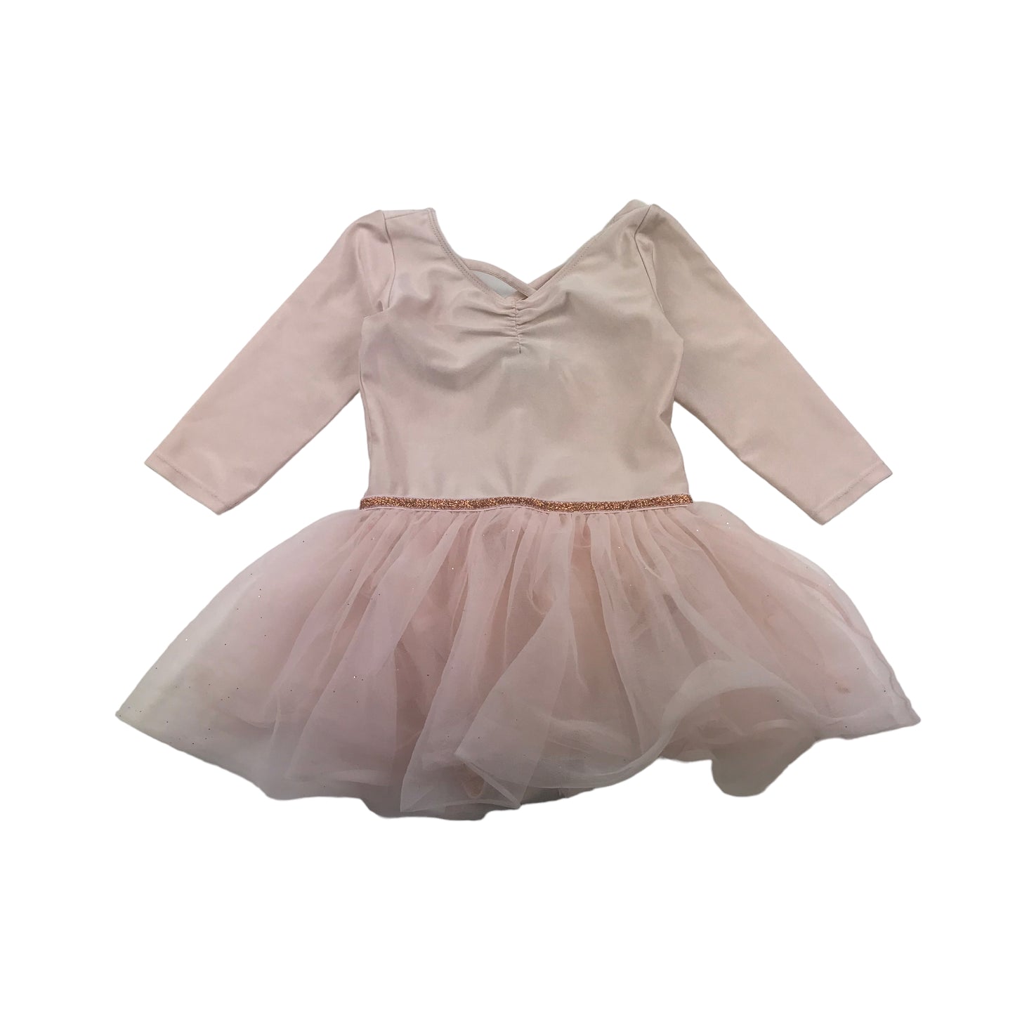 H&M Pink Long Sleeve Leotard with tutu Age 5