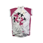 Foska White and Pink Short Sleeve Cycling Sports Top Women's Size 10