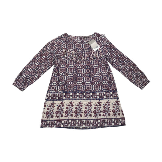 Next Burgundy Pattern Tunic Dress Age 6