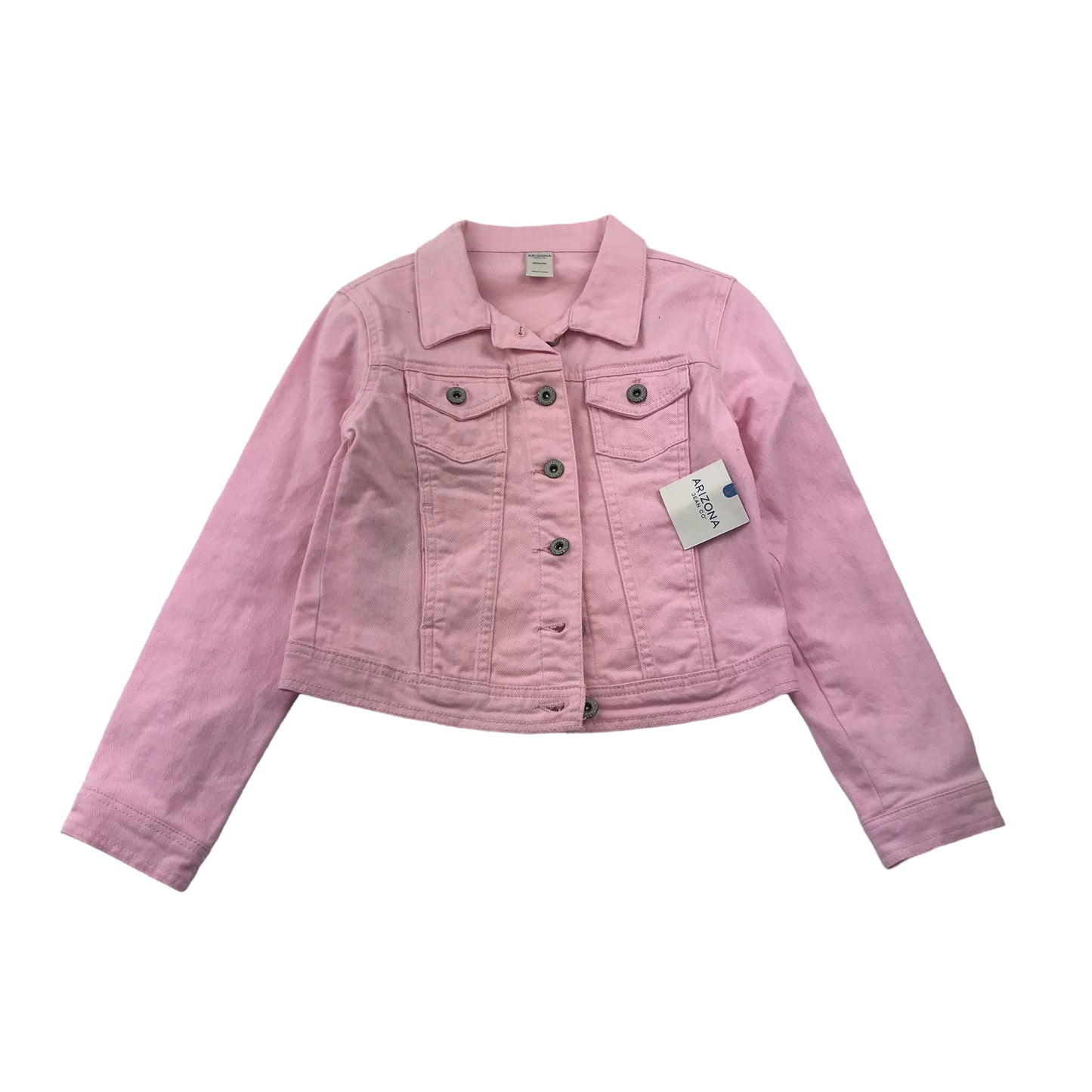 Arizona Jean Co Light Pink Denim jacket Women's Size 10-12