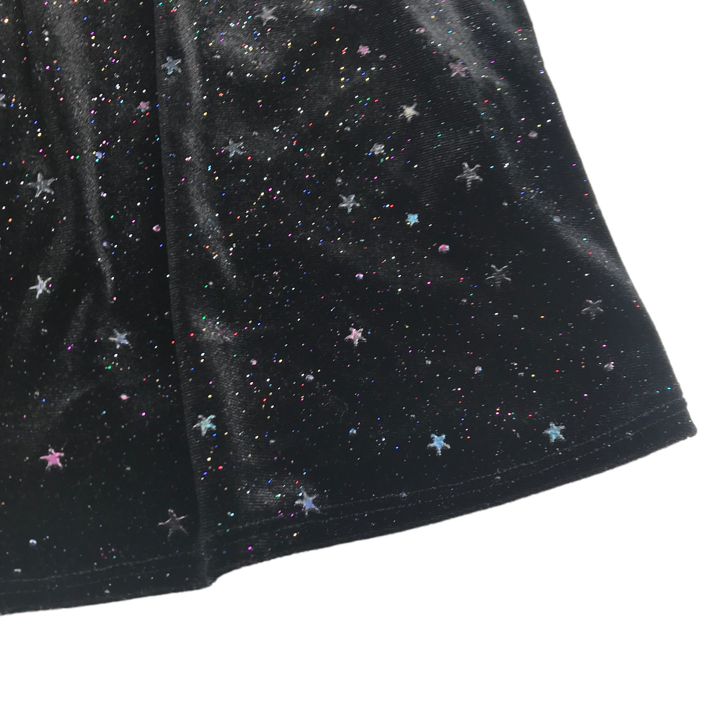 Bluezoo Black Velvet Silver Star Dress Age 9