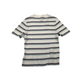 H&M White Stripy Knitted Cropped T-shirt Women's Size S