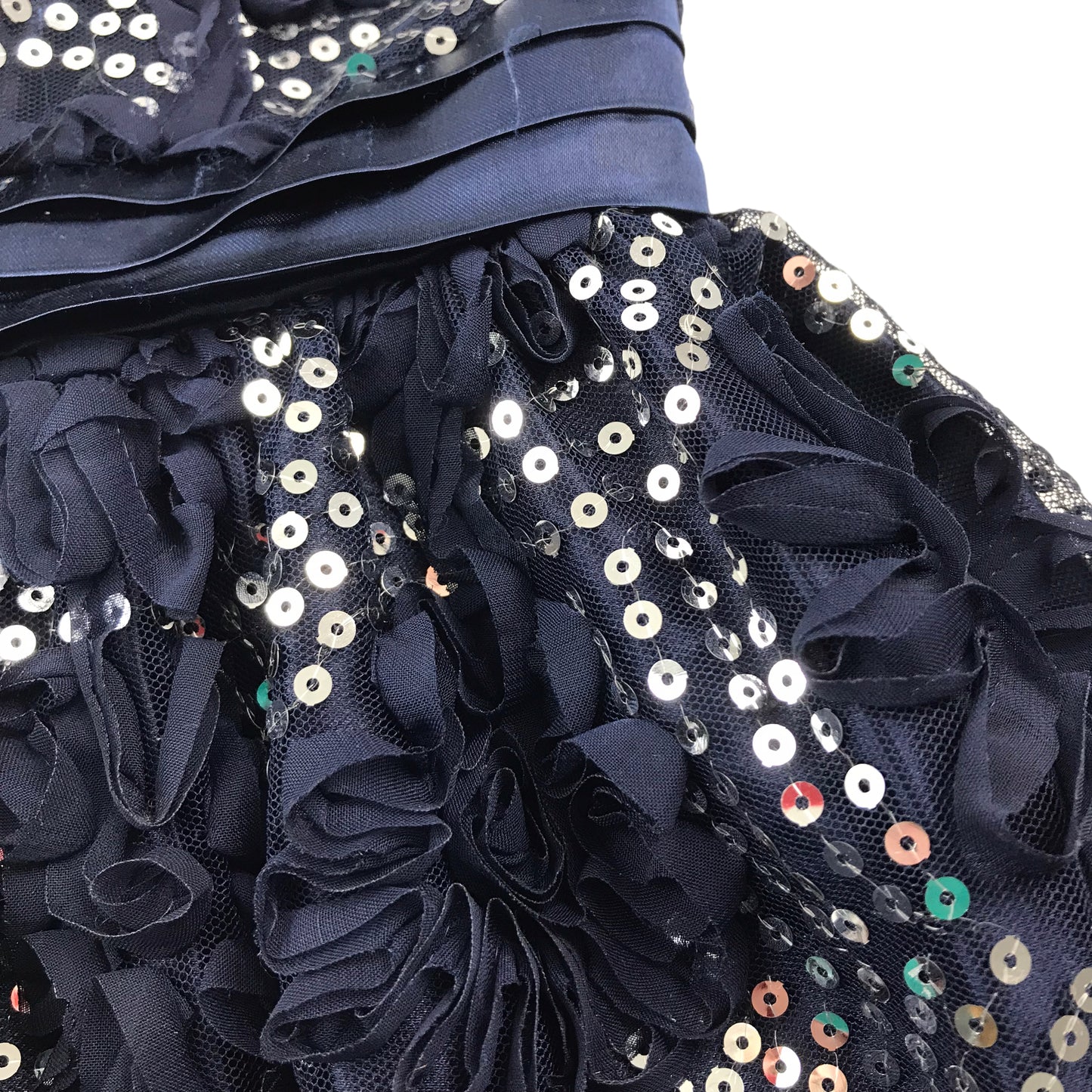 Cinderella Navy Blue Sequin Ball Gown Dress Age 6