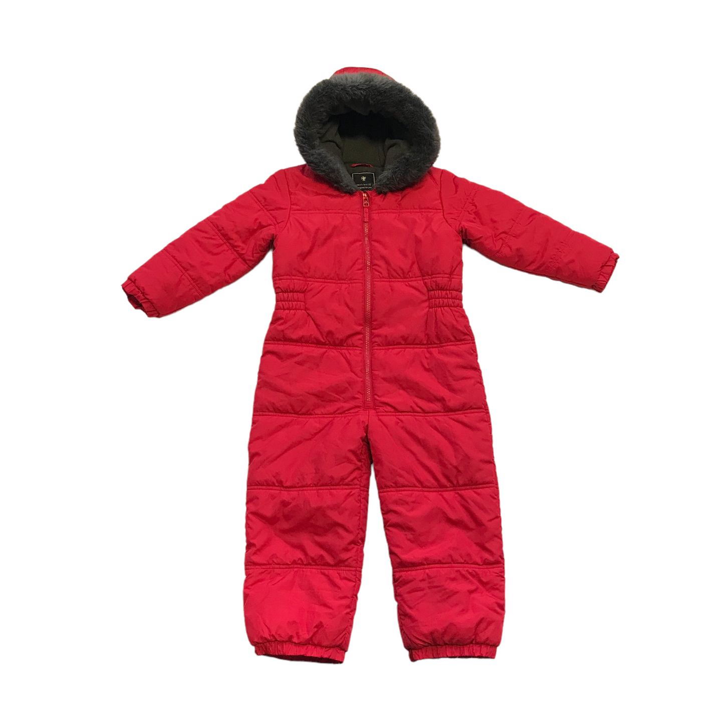 Next Red Fleece Lined Overalls Age 4