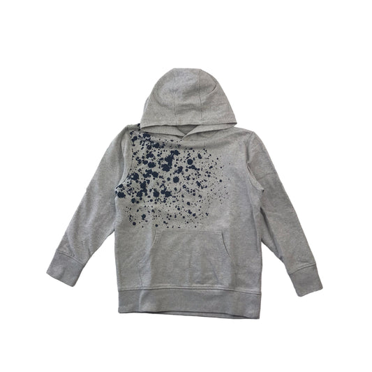 Matalan Grey Paint Splash Hoodie Age 9