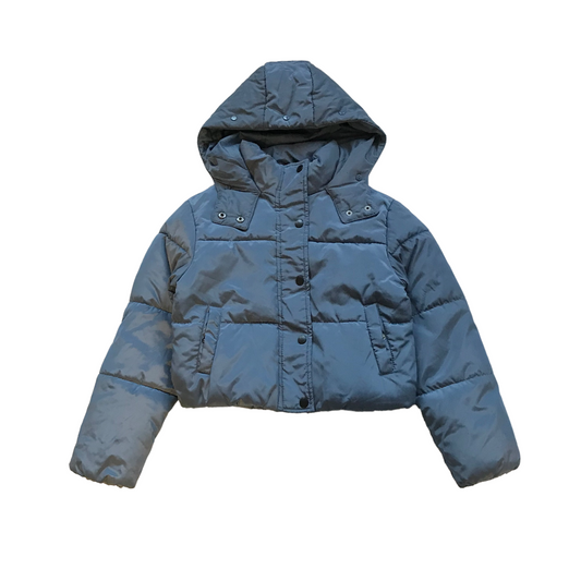 New Look Blue Cropped Puffer Jacket Age 9