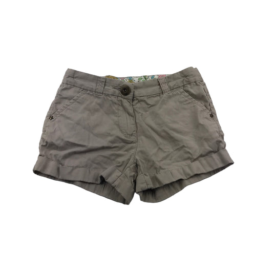 Next Beige Cotton Mini Shorts Age 7