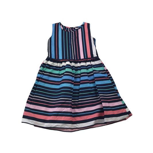 Sweet Elegance Pink and Blue Stripy Dress Age 5