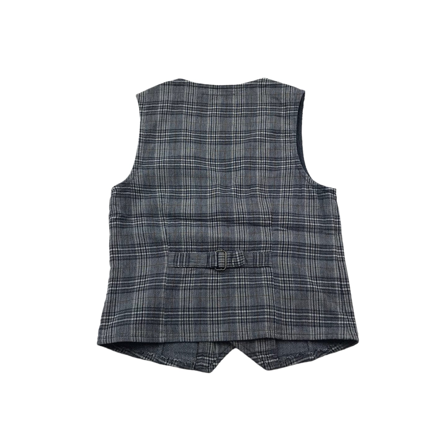 Next Grey Checked Waistcoat Age 5