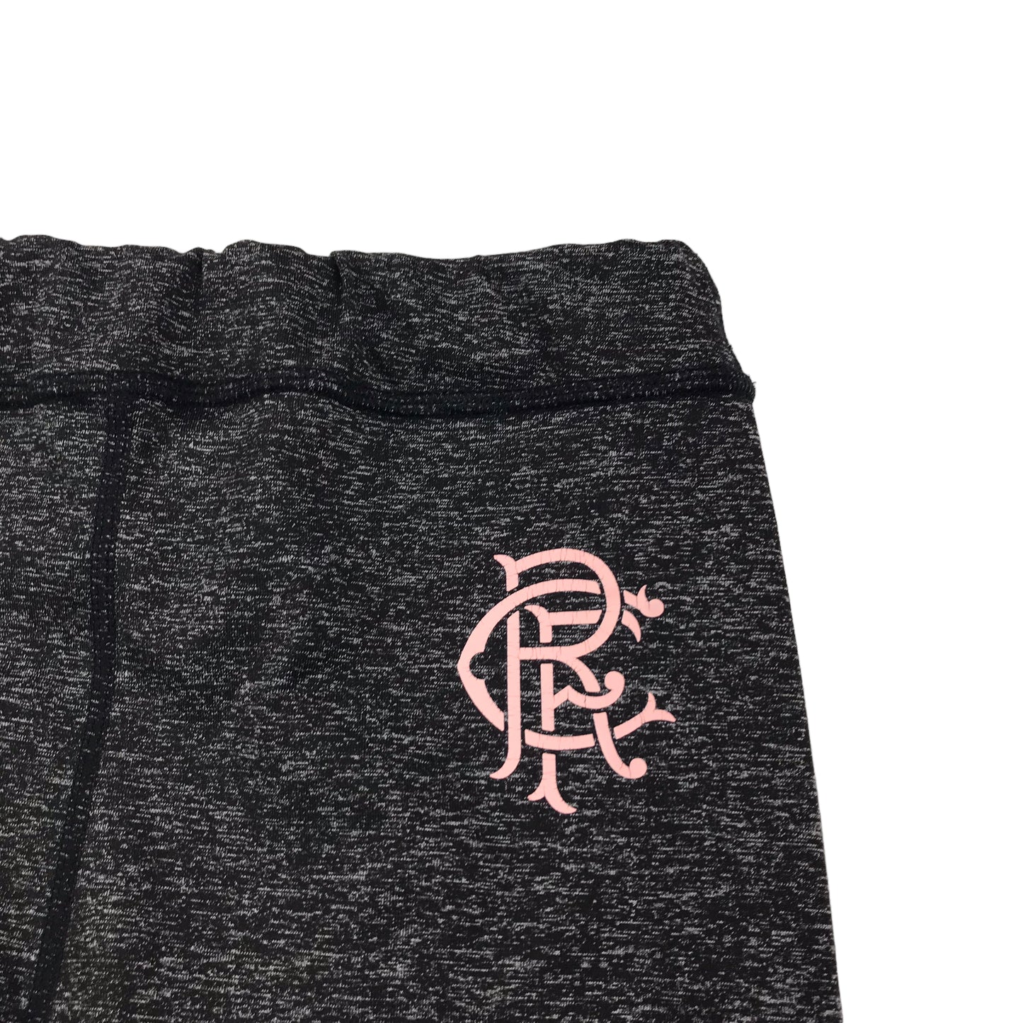 Rangers FC Grey Pink Logo Sports Leggings Age 11