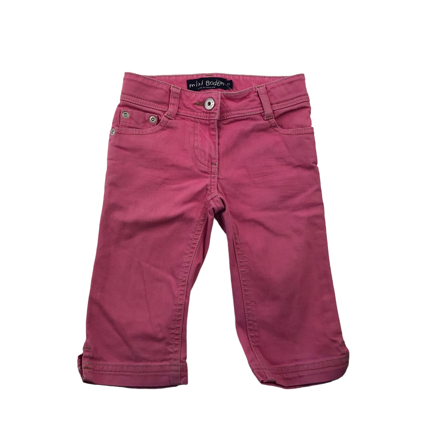 Boden Pink Denim Permuda Shorts Age 6