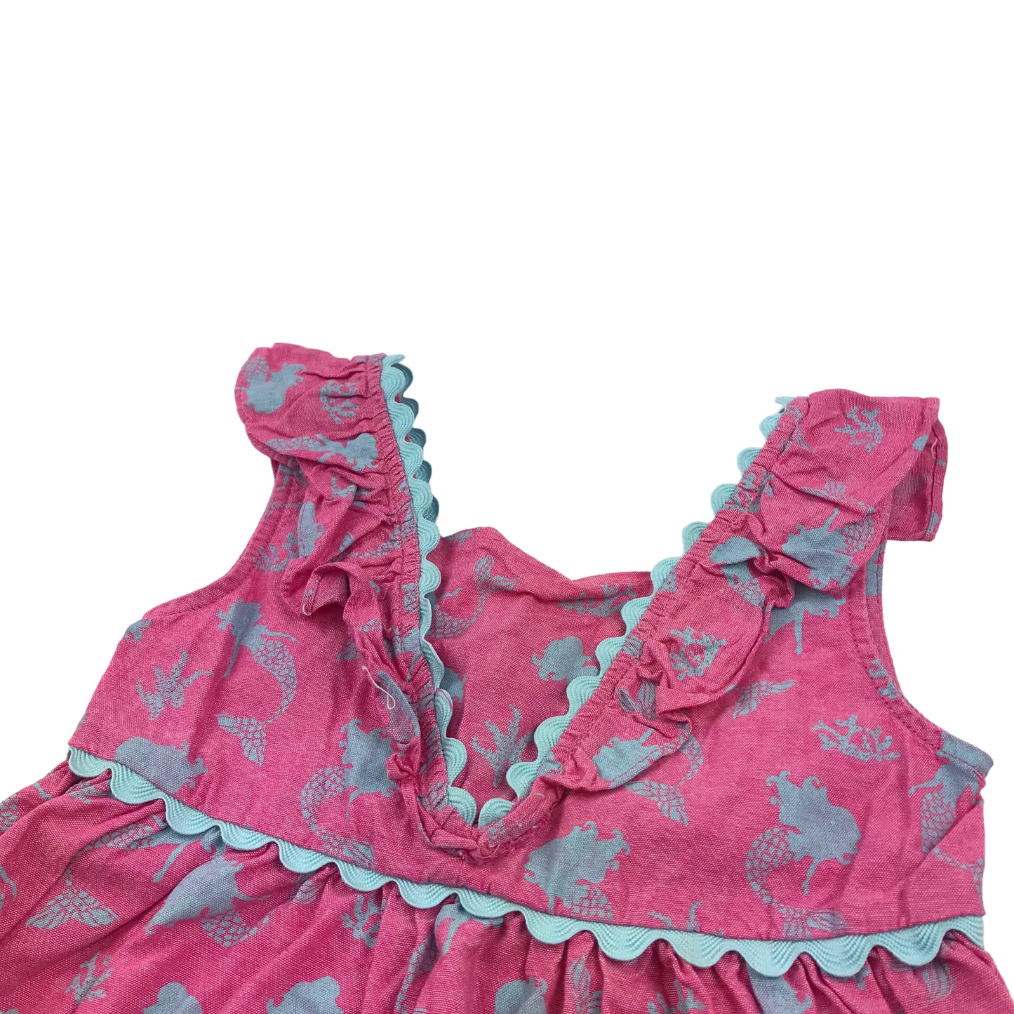 Penelope Mack Pink Mermaid Summer Cotton Dress Age 6