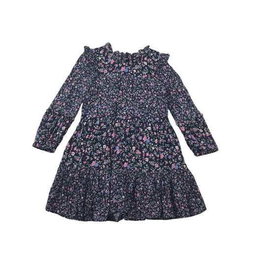 Matalan Navy Floral Printed Dress Age 6