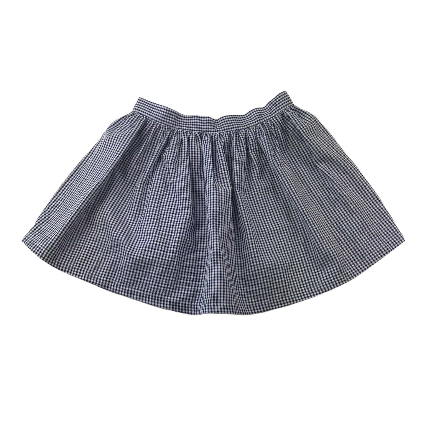 Tu Navy Blue School Gingham Summer Shorts Age 9