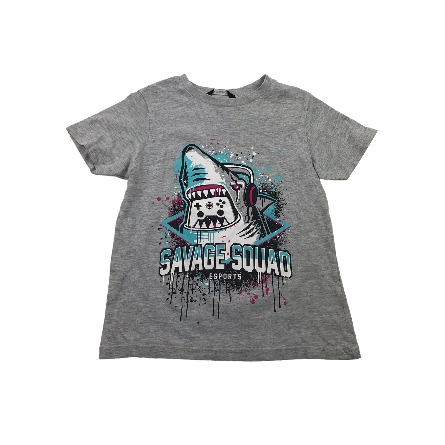 George Grey Shark Savage Squad Short Sleeve T-shirt Age 4