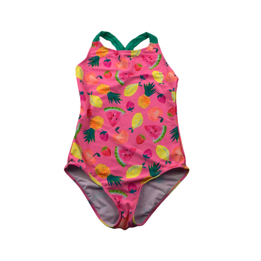 George Pink Fruits Swim Costume Age 12