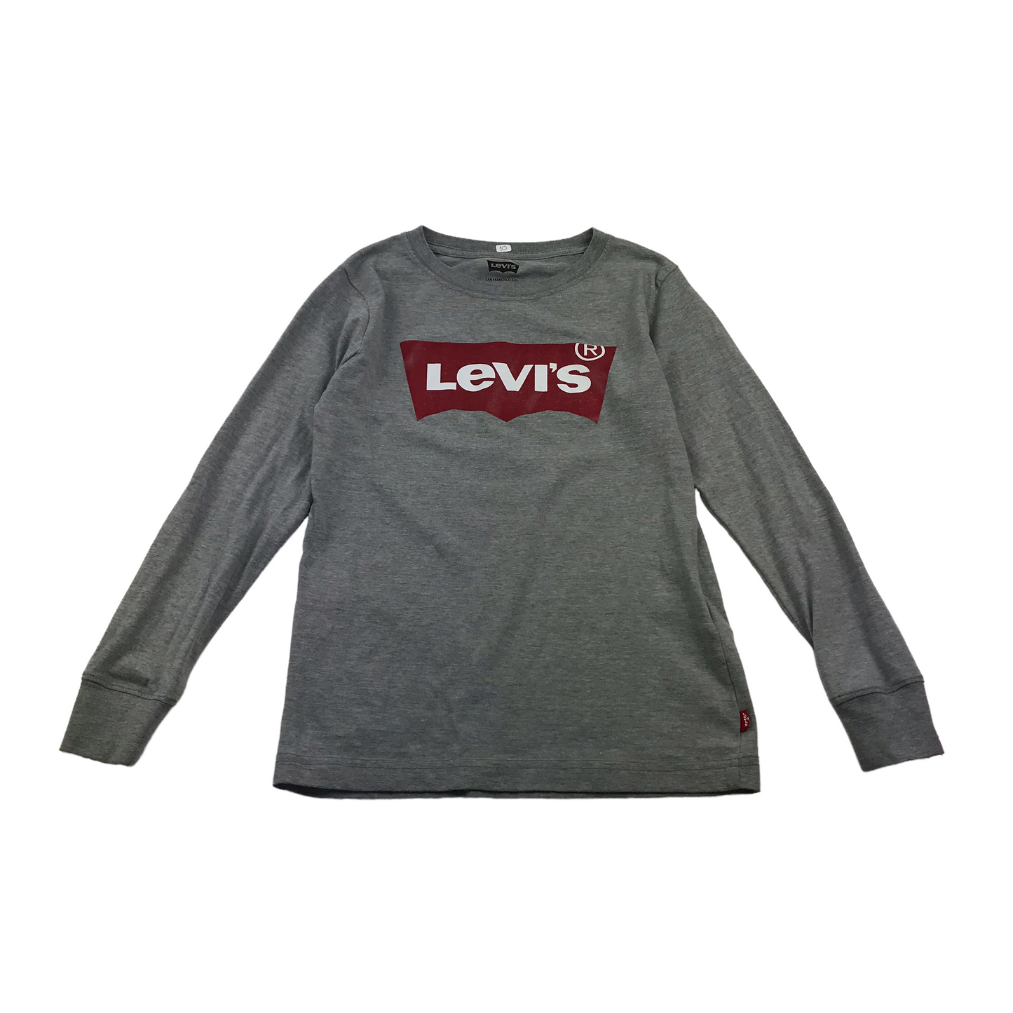 Levi's Classic Grey Logo Long Sleeve T-shirt Age 10