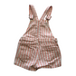 Primark White and Pink Stripy Shorts Dungaree Age 6