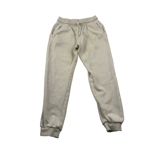 Primark Natural White Plain Joggers Age 7