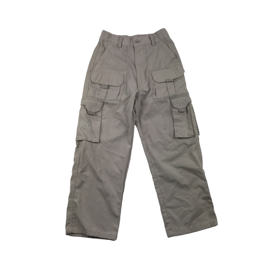 Grey Combat Trousers Age 8-9