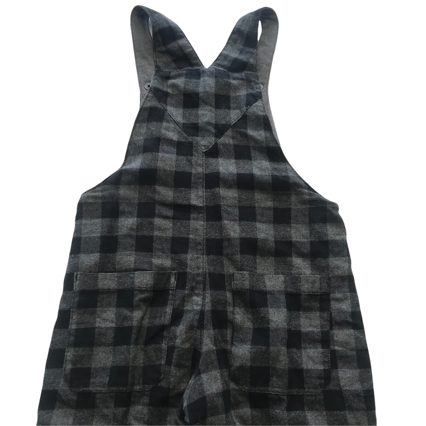 Next Grey Check Dungaree Age 5