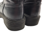 F&F Black Faux Leather Boots Shoe Size 13 junior