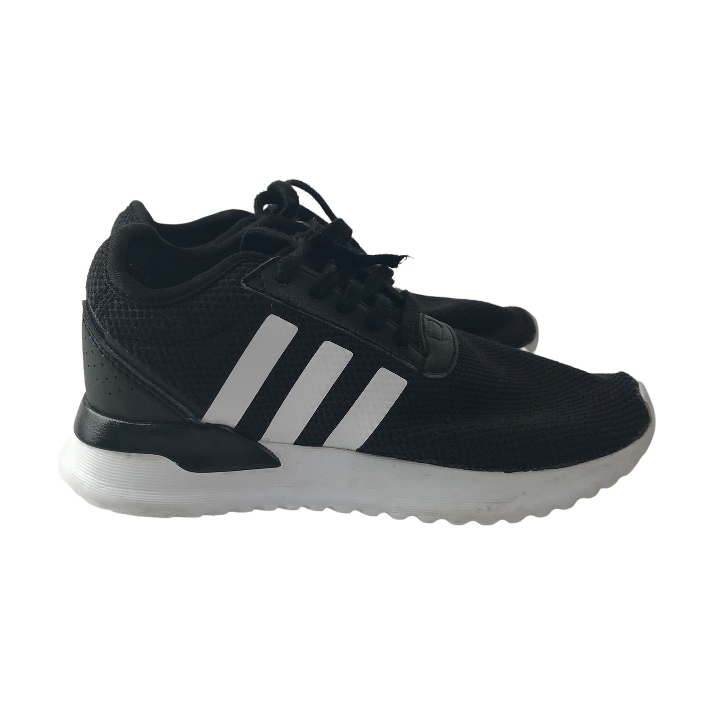 Adidas Black Three Stirpes Trainers UK size 12K junior