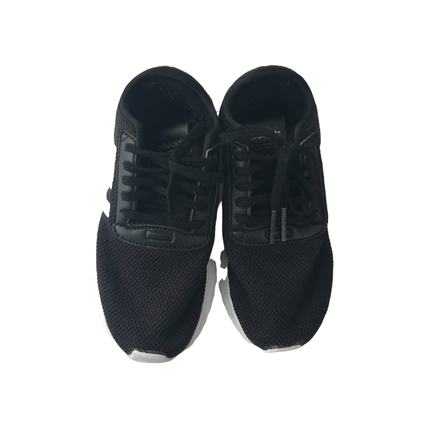 Adidas Black Three Stirpes Trainers UK size 12K junior