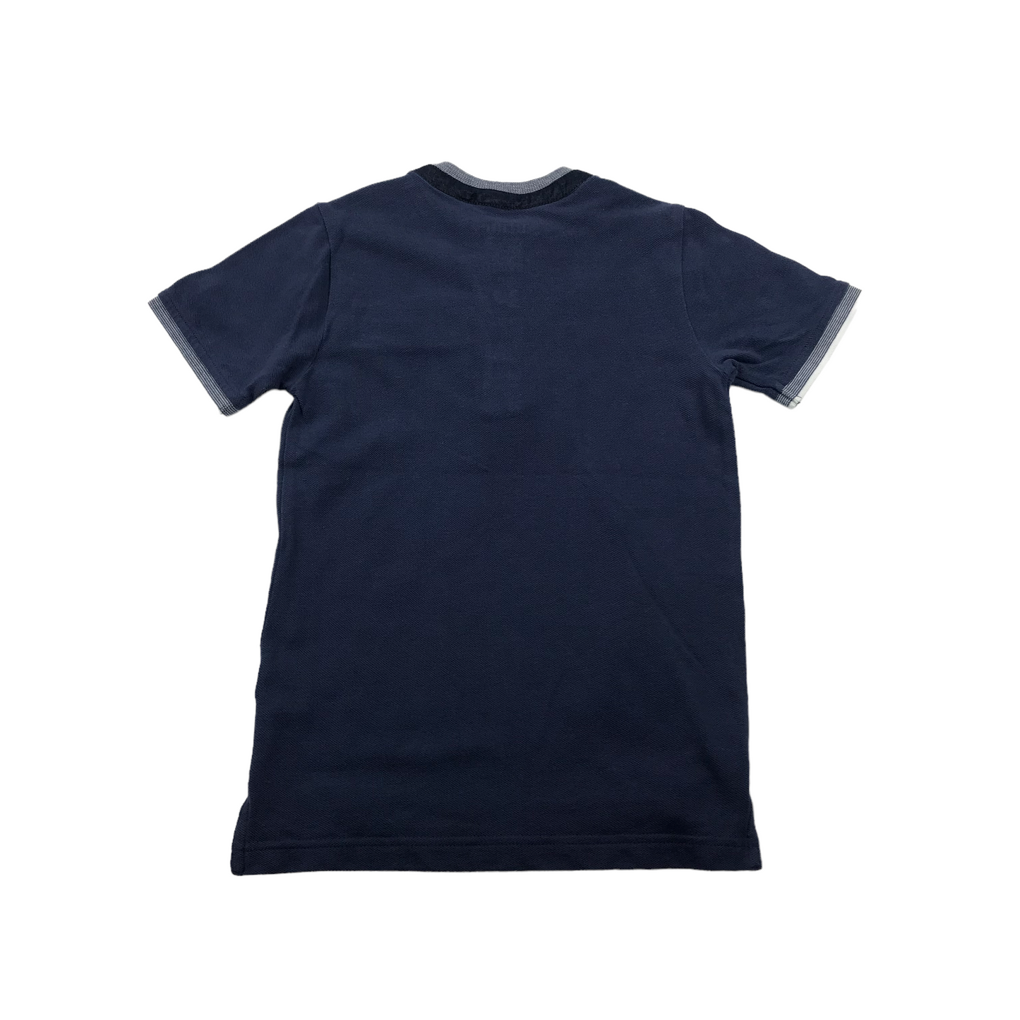 Nutmeg Navy and White Cotton Polo-style T-shirt Set Age 5