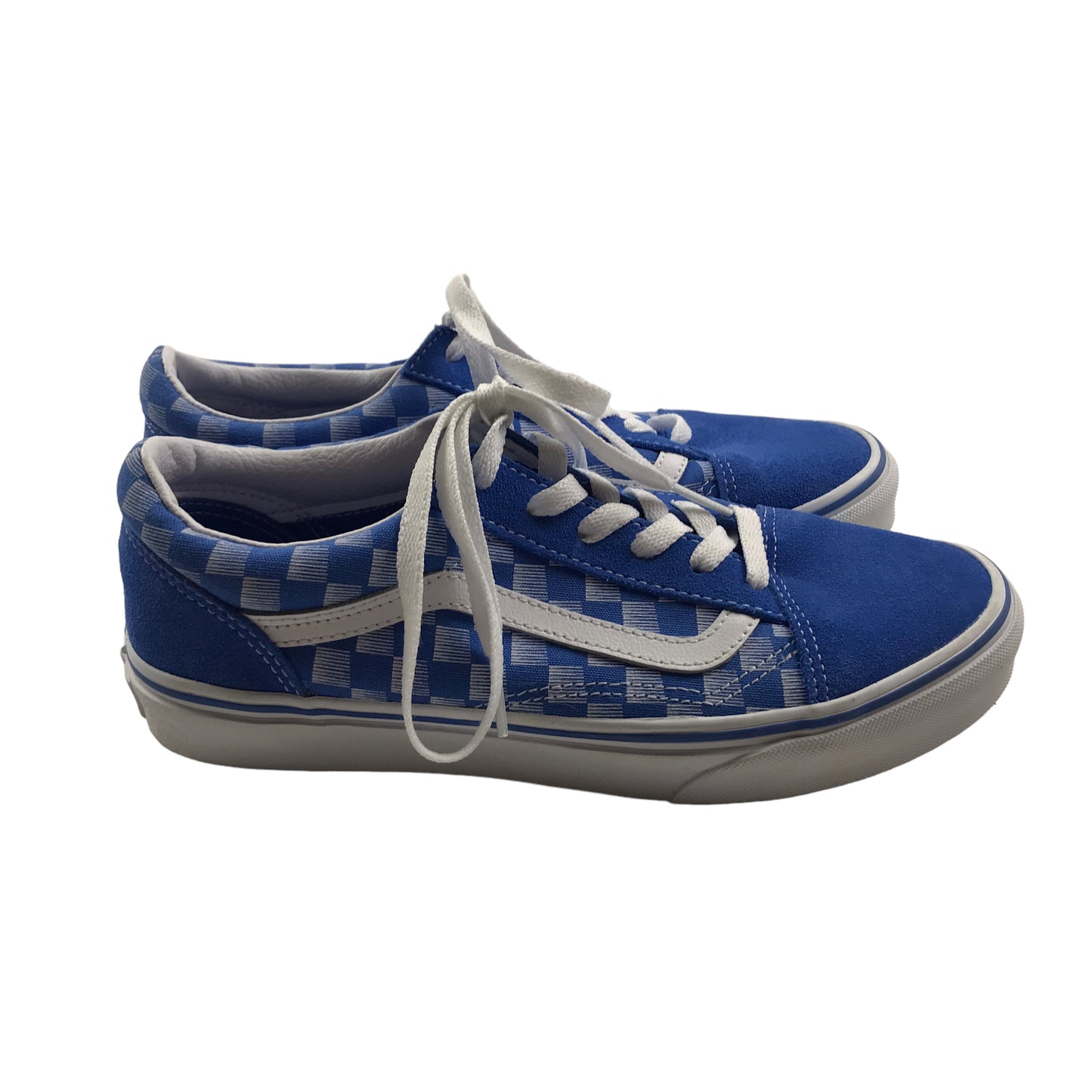 Vans Royal Blue and White Trainers Shoe Size 5
